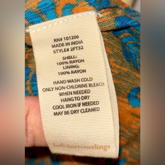 SOFT SURROUNDINGS Lelani Apricot Brown Ikat Gauze Topper Cardigan Kimono Small - Picture 8 of 9